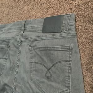 Jack of Spades Jeans Mens 35 x 28 Jack Straight Leg Stretch Ash Black Gray